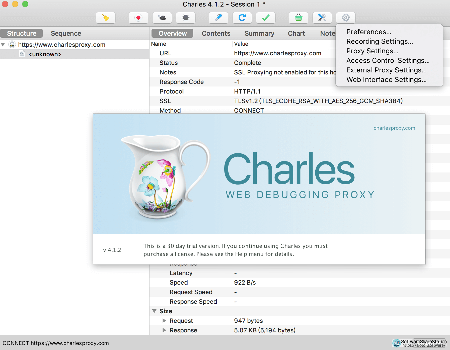 Charles 4.2 for Mac/Windows