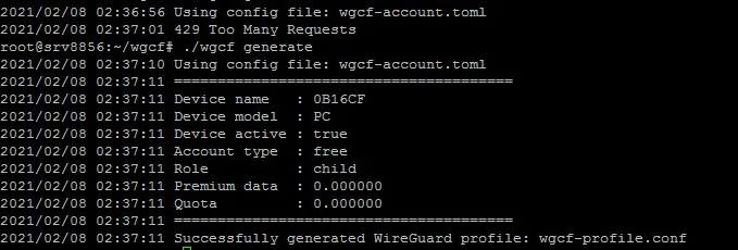 IPv6 Only VPS连接CloudFlare WARP为服务器添加IPv4网络