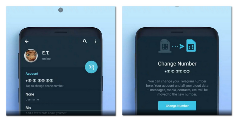 修改Telegram电报的手机号码教程