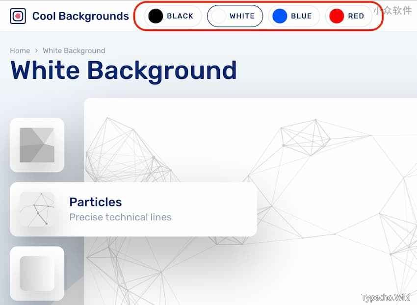 CoolBackgrouds–生成5种很酷的随机背景图